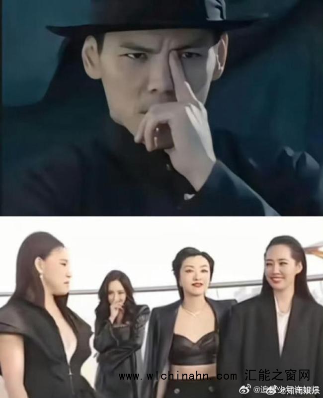 杨幂在郭碧婷后面模仿向佐