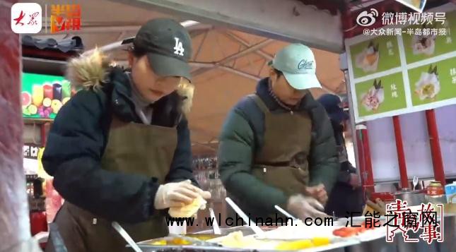 95后情侣夜市摆摊卖麻糍日入4000元