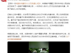 退休夫妻月入1.2万负债1.2亿 究竟发生了什么？