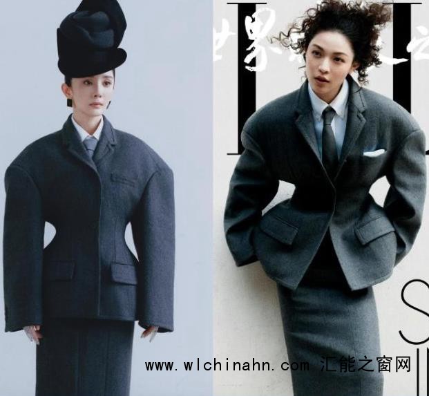 杨幂与钟楚曦杂志封面撞衫