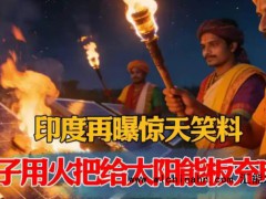 印度男子举火把试图给太阳能板充电 究竟发生了什么？